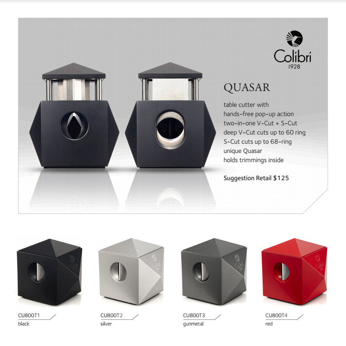 Coupe-cigares de table Quasar 2-en-1