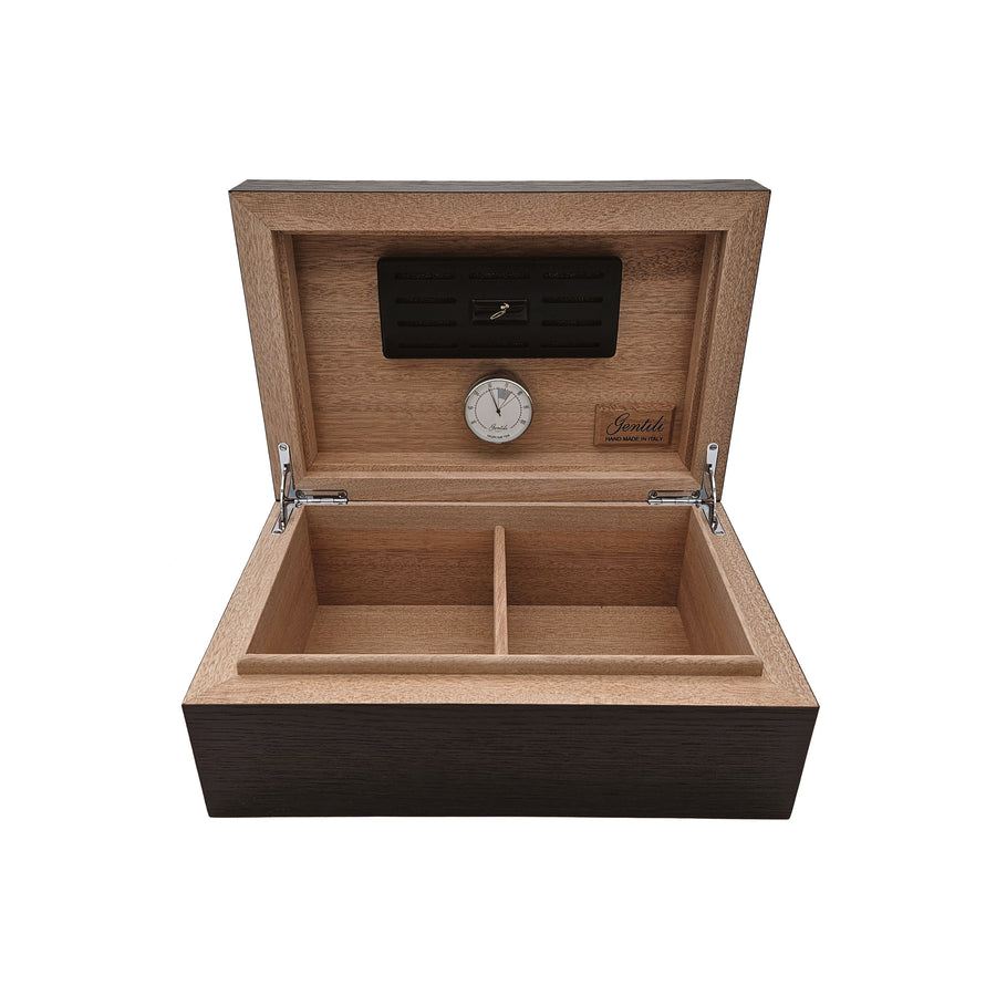 Humidor en chêne des marais à coins arrondis