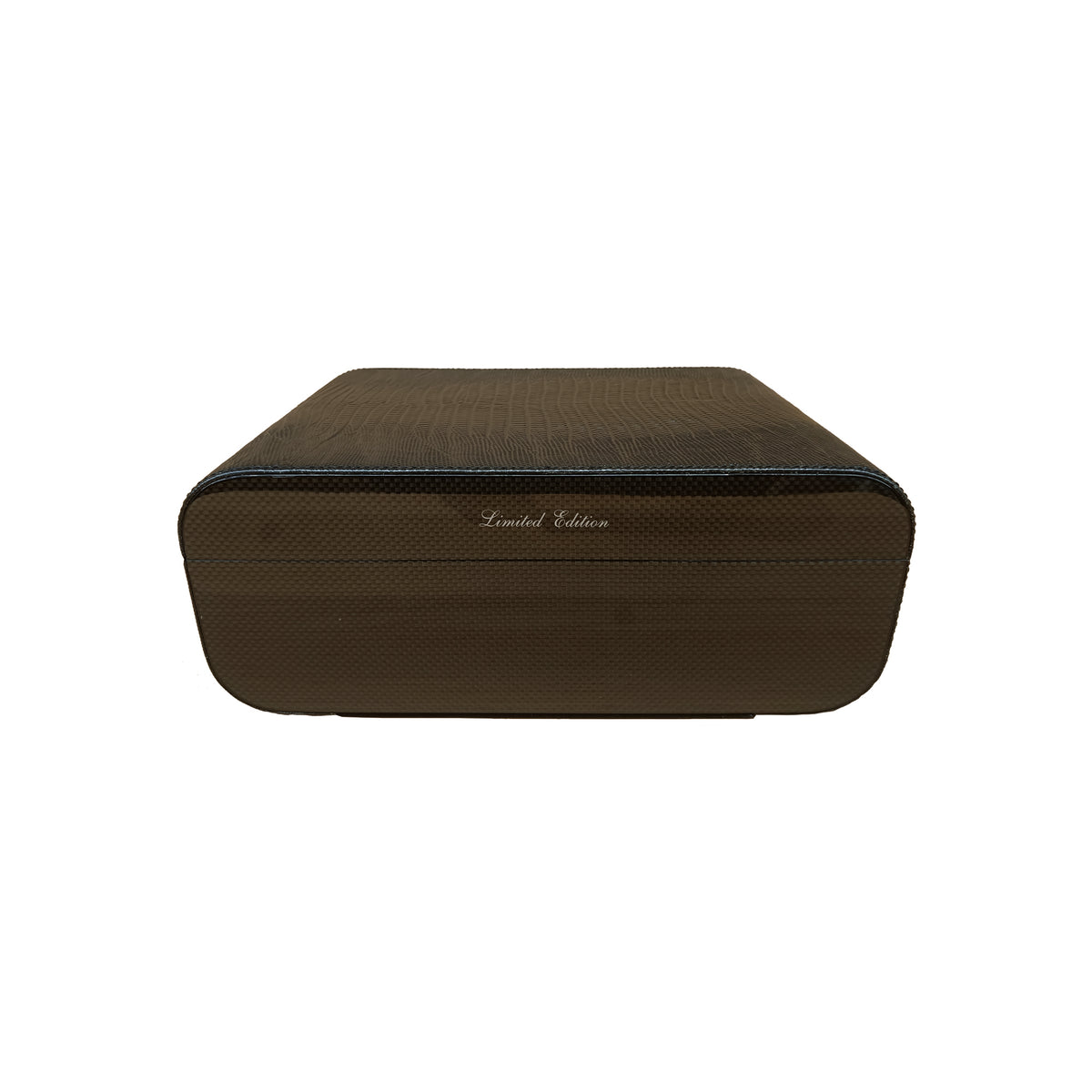 Humidor en fibre de carbone et cuir