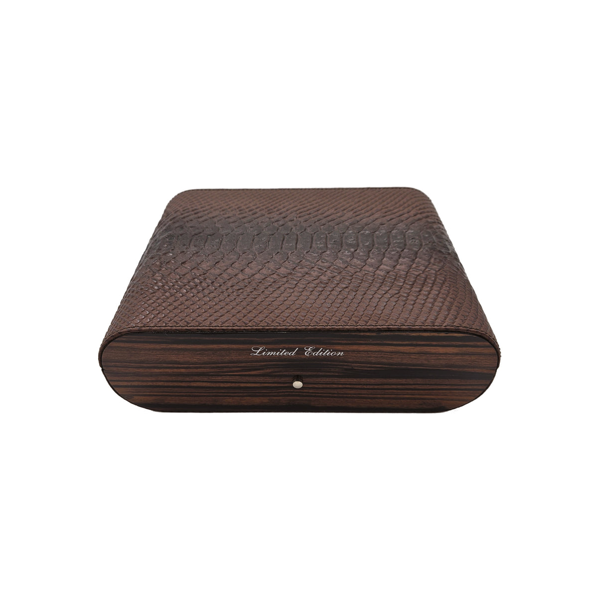 Humidor en ébène de Makassar aspect cuir