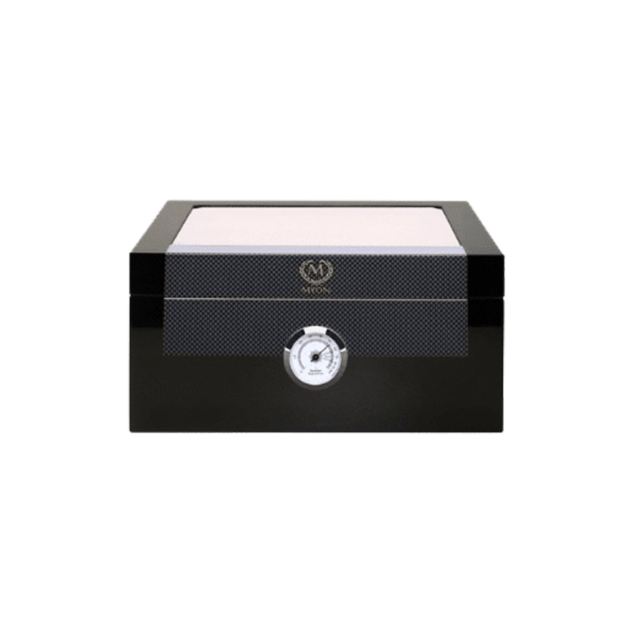 Humidor moyen avec couvercle en verre