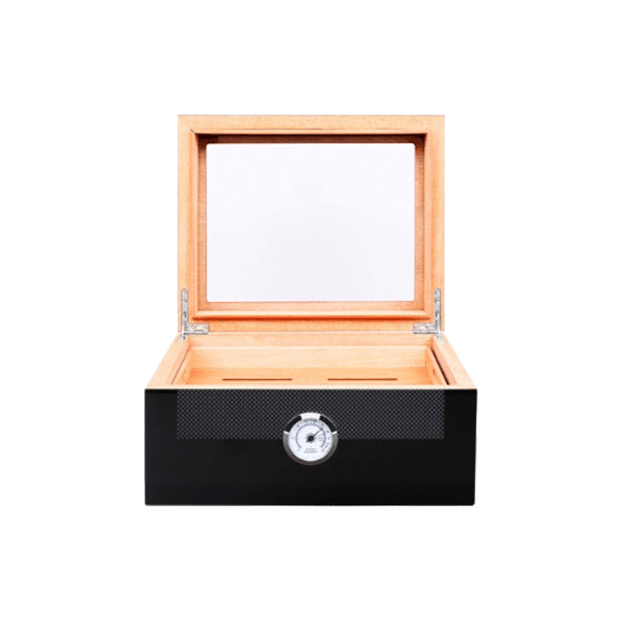 Humidor moyen avec couvercle en verre