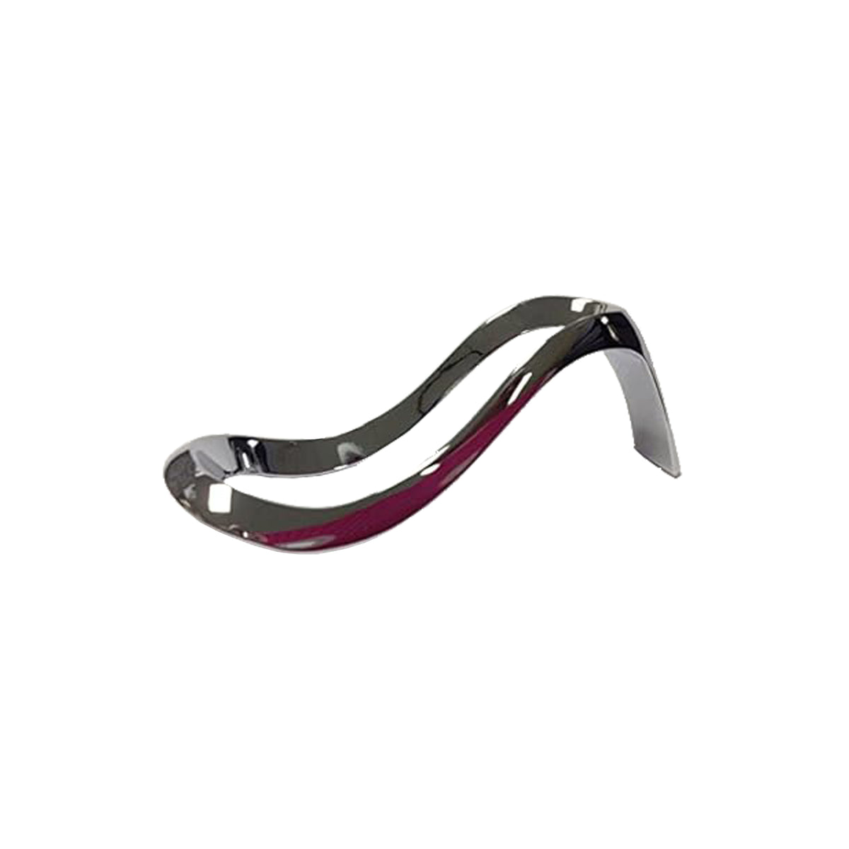 Support en tuyaux métalliques chromés
