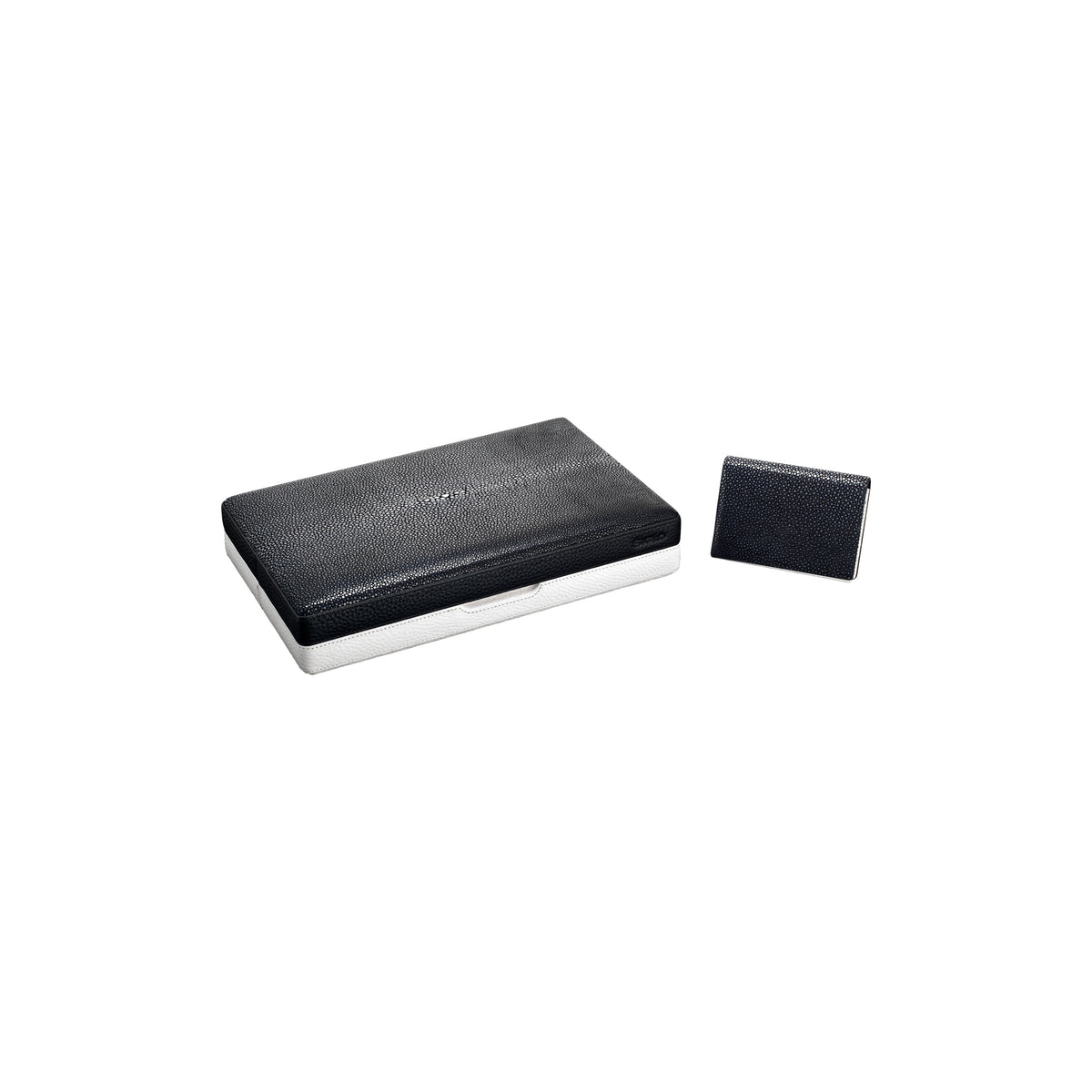 Humidor de voyage Stingray noir