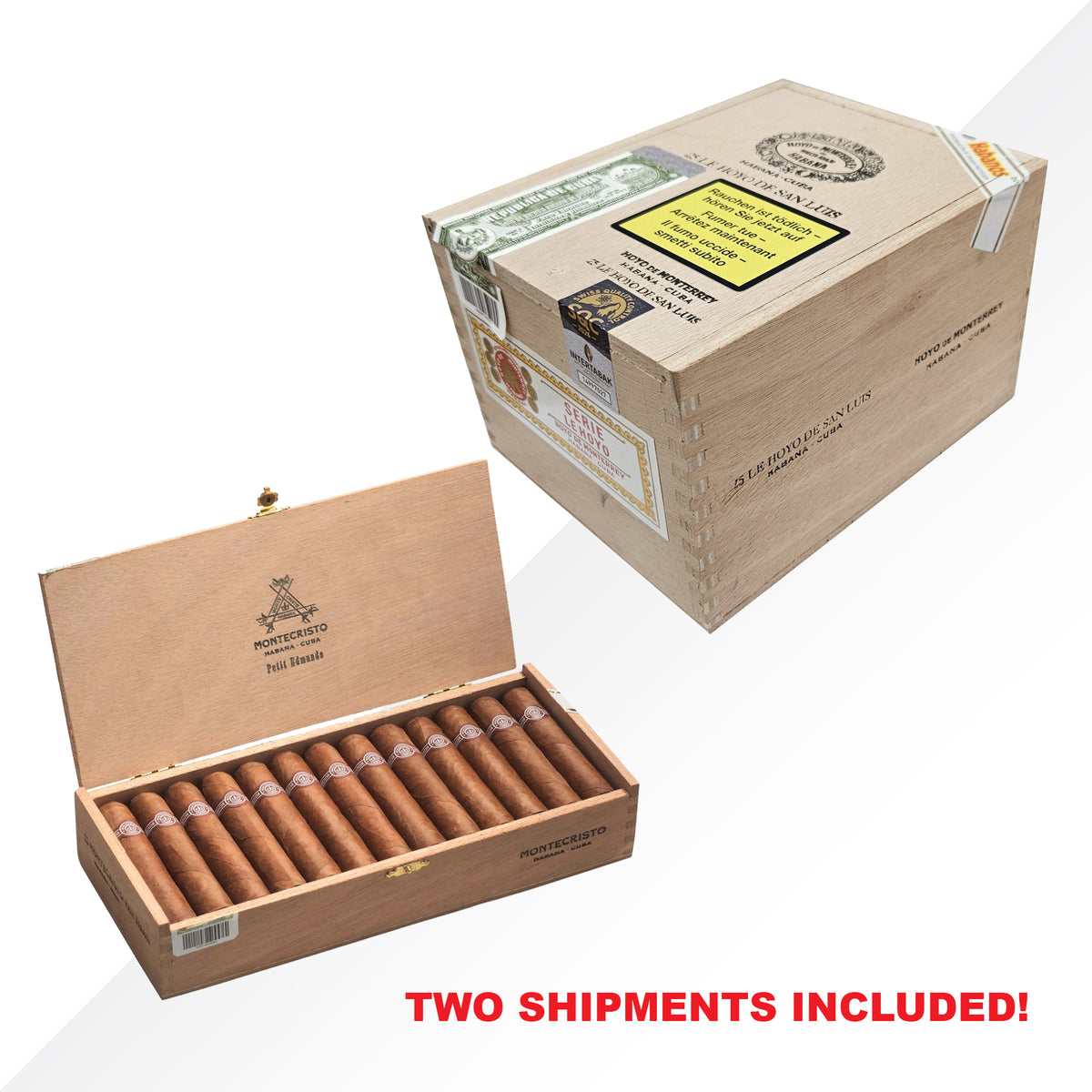 HdM Hoyo de San Luis 25 pcs + Montecristo Petit Edmundo 25 pcs
