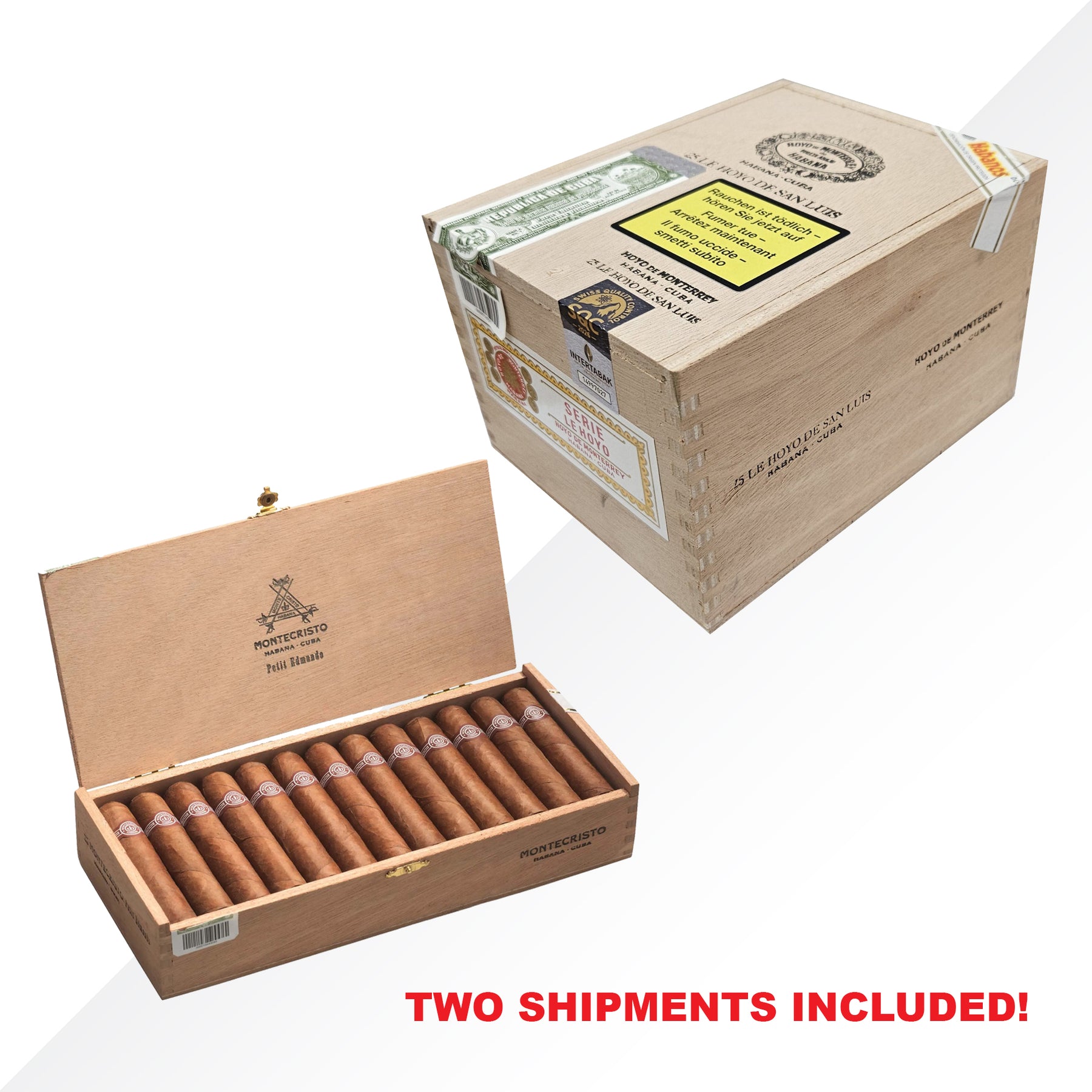 HdM Hoyo de San Luis 25 pcs + Montecristo Petit Edmundo 25 pcs